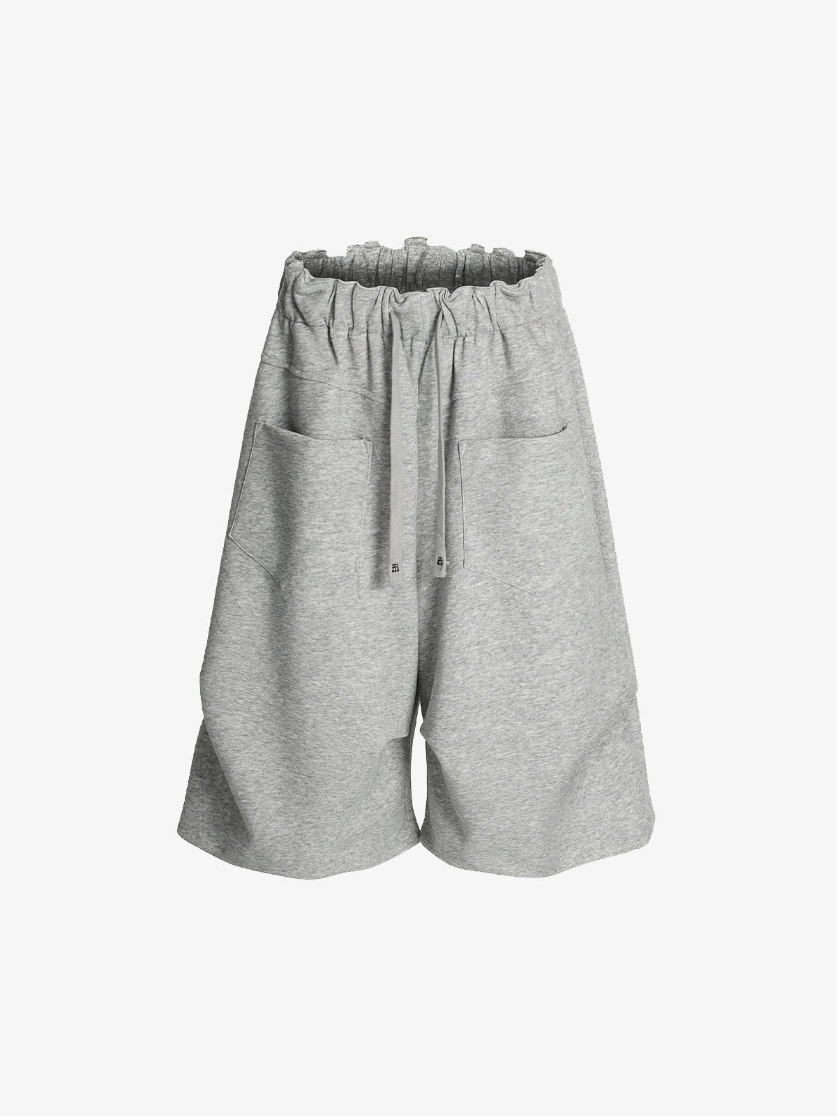 Side Pockets Drawstring Waist Casual Jorts 