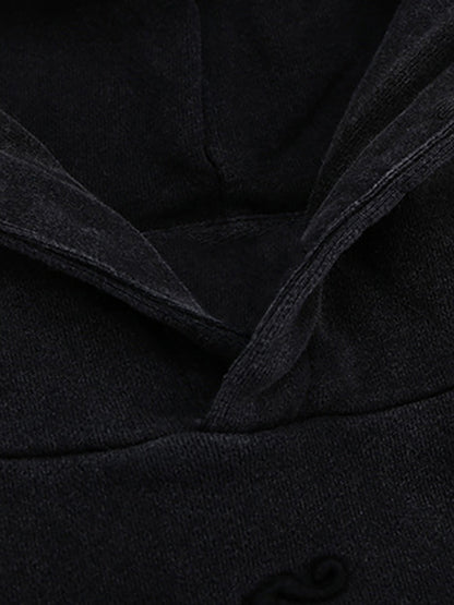 Thesupermade Washed Splicing Hoodie - 1985 
