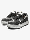 Distressed Deconstructed Split Whisker Platform Sneakers - 2602 