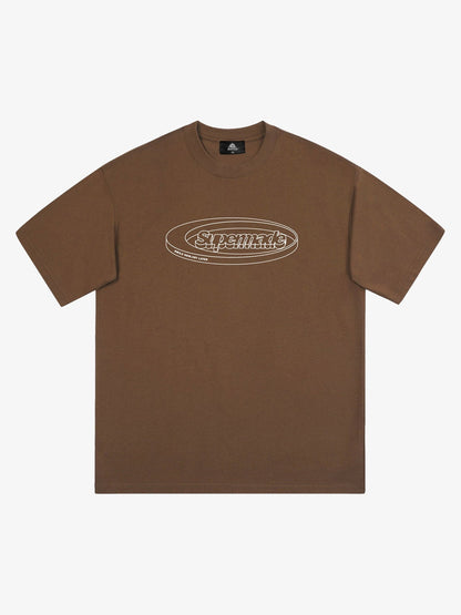 Thesupermade Font Logo Printing T-shirt 
