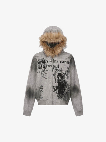 Supermade × Mortemartt Graphic Hooded Jacket- 2279 
