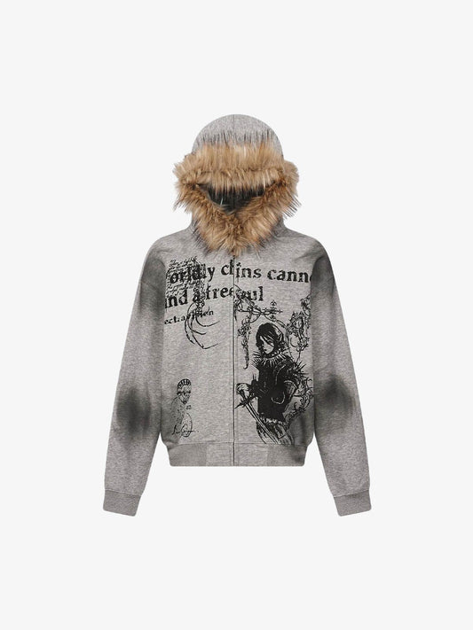 Supermade × Mortemartt Graphic Hooded Jacket- 2279 