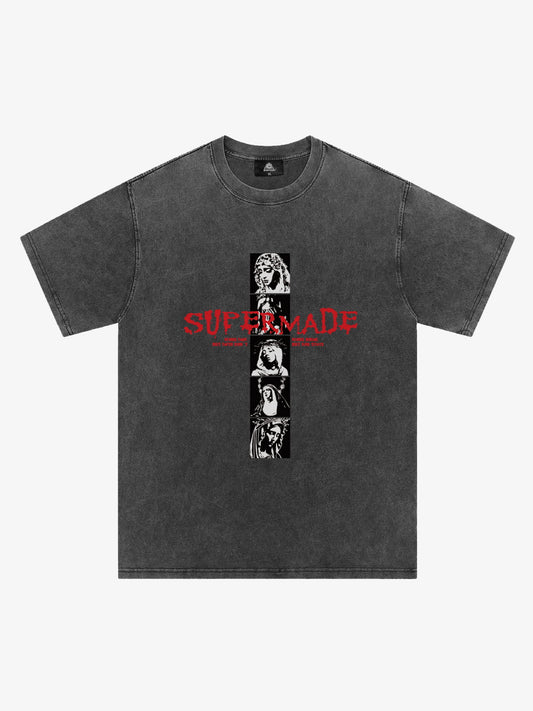 Mary Vintage-Inspired Graphic Design T-Shirt 