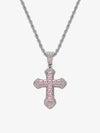 Thesupermade Corss Full Diamond Necklace-1514 