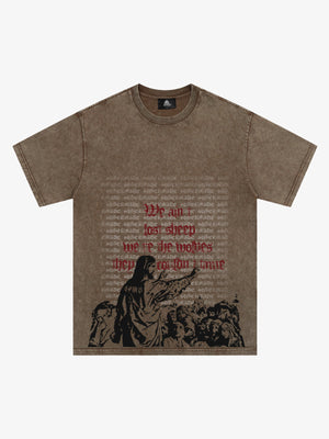 Bold Graphic Slogan T-Shirt 