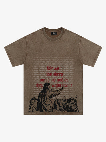 Bold Graphic Slogan T-Shirt 