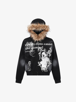 Supermade × Mortemartt Graphic Hooded Jacket- 2279 