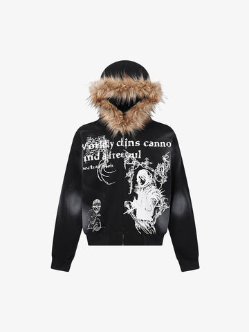 Supermade × Mortemartt Graphic Hooded Jacket- 2279 