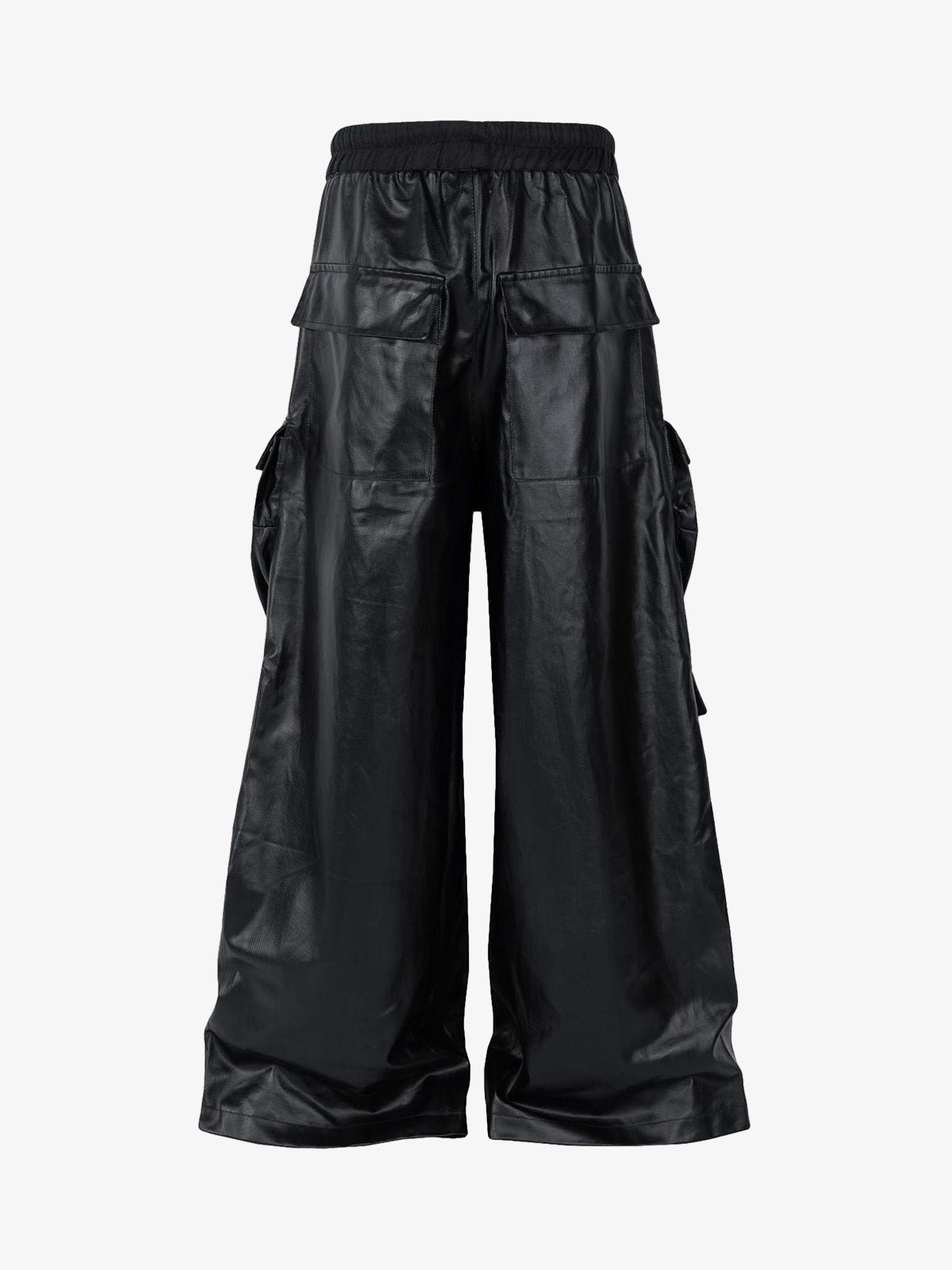 RO-style multi-pocket matte coated overalls - 2094 