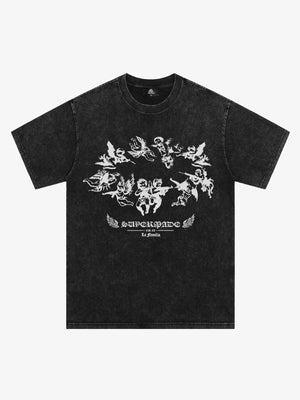 Original Vintage Angel Graphic Print T-Shirt 