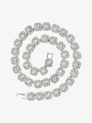 Thesupermade Round Diamond Cuban Necklace 