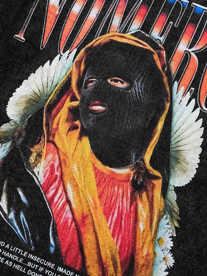 Thesupermade Hip Hop Washed Vintage Do-over T-shirt 