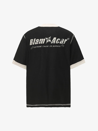 Distressed NO. 28 Jersey T-Shirt - 2442 