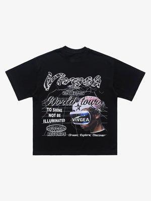 Retro Sci-Fi Graphic T-Shirt 