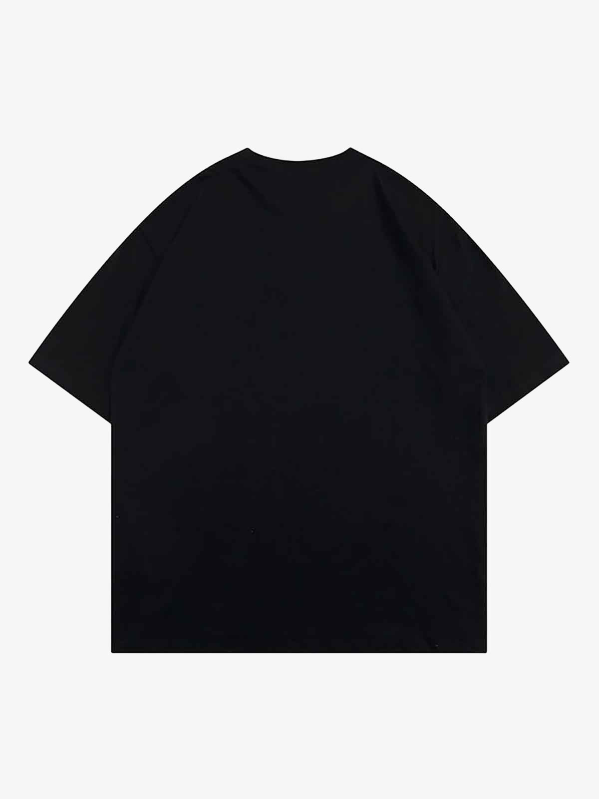 Thesupermade Masked Gangster Portrait Printed T-Shirt-1533 