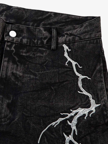 Thesupermade High Street Hip-hop Distressed Washed Jeans - 2185 