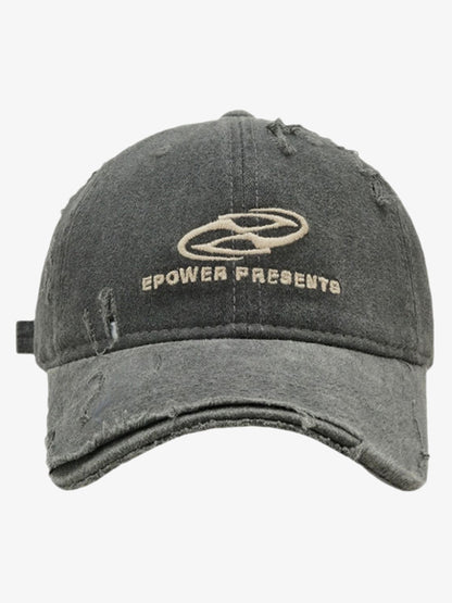 Thesupermade Ripped Denim Baseball Cap - 2028 