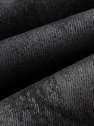 Retro Hand-Brushed Glitter Flare Jeans 