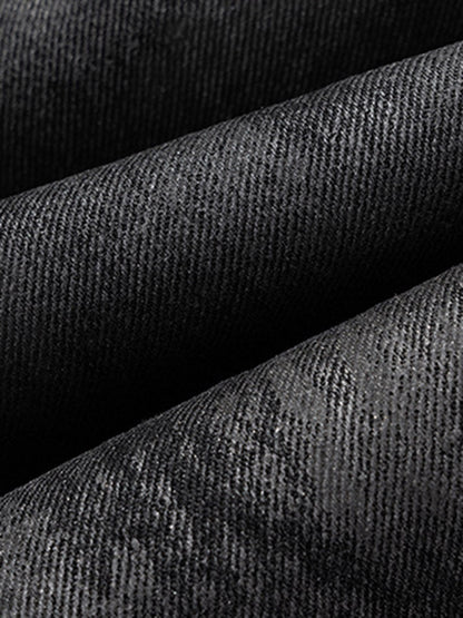 Retro Hand-Brushed Glitter Flare Jeans 