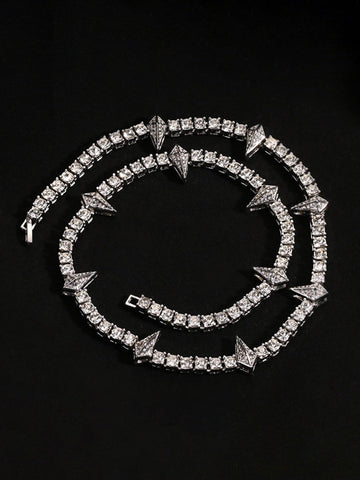 Thesupermade Hip Hop Collarbone Chain Necklace - 2221 