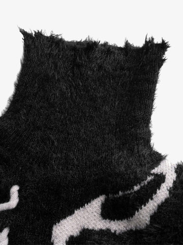 Thesupermade Ripped Knit Turtleneck Sweater - 1525 