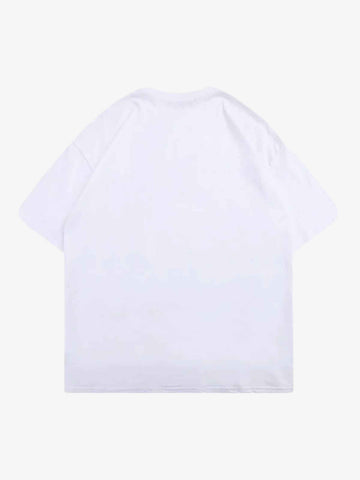 Thesupermade Masked Gangster Portrait Printed T-Shirt-1533 