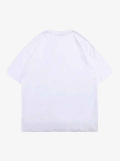 Thesupermade Masked Gangster Portrait Printed T-Shirt-1533 