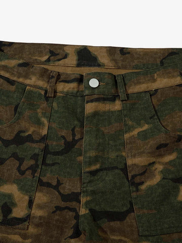 Thesupermade Street Camouflage Multi Pocket Cargo Pants - 2369 
