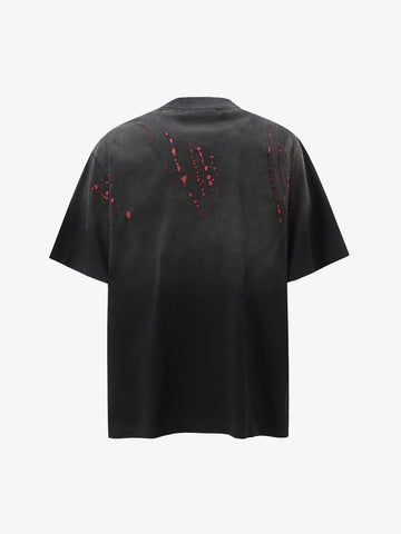 Vintage Washed Dot Spray T-Shirt 