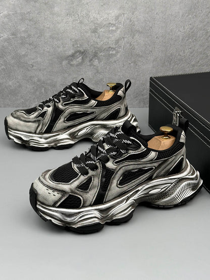Chunky Sole Breathable Running Sneakers 