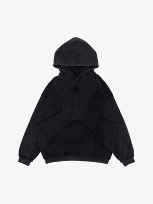 Thesupermade Washed Splicing Hoodie - 1985 