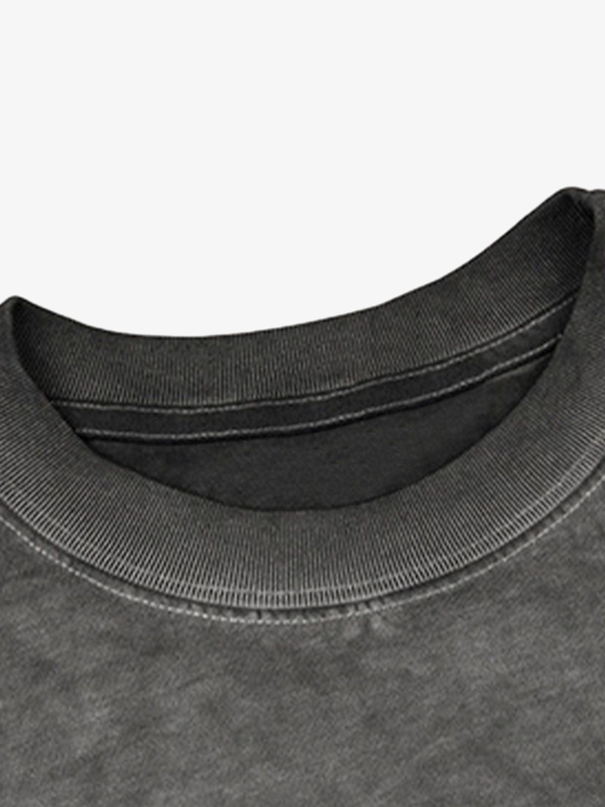Portrait Print Crew Neck T-Shirt - 2377 