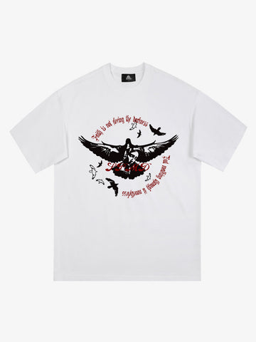 Original Vintage Washed Slogan Graphic T-Shirt 