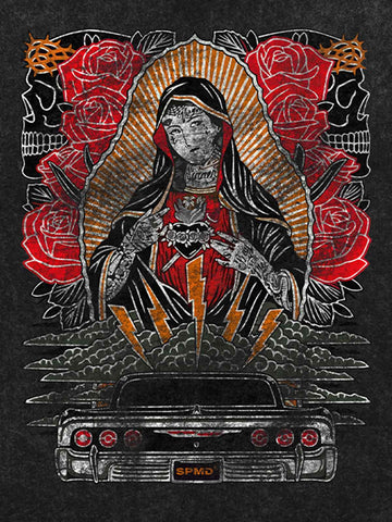 Original Vintage Virgin Mary Graphic T-Shirt 
