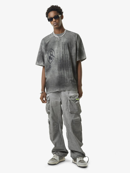 Thesupermade Vintage Wasteland Style Multi Pocket Work Pants 