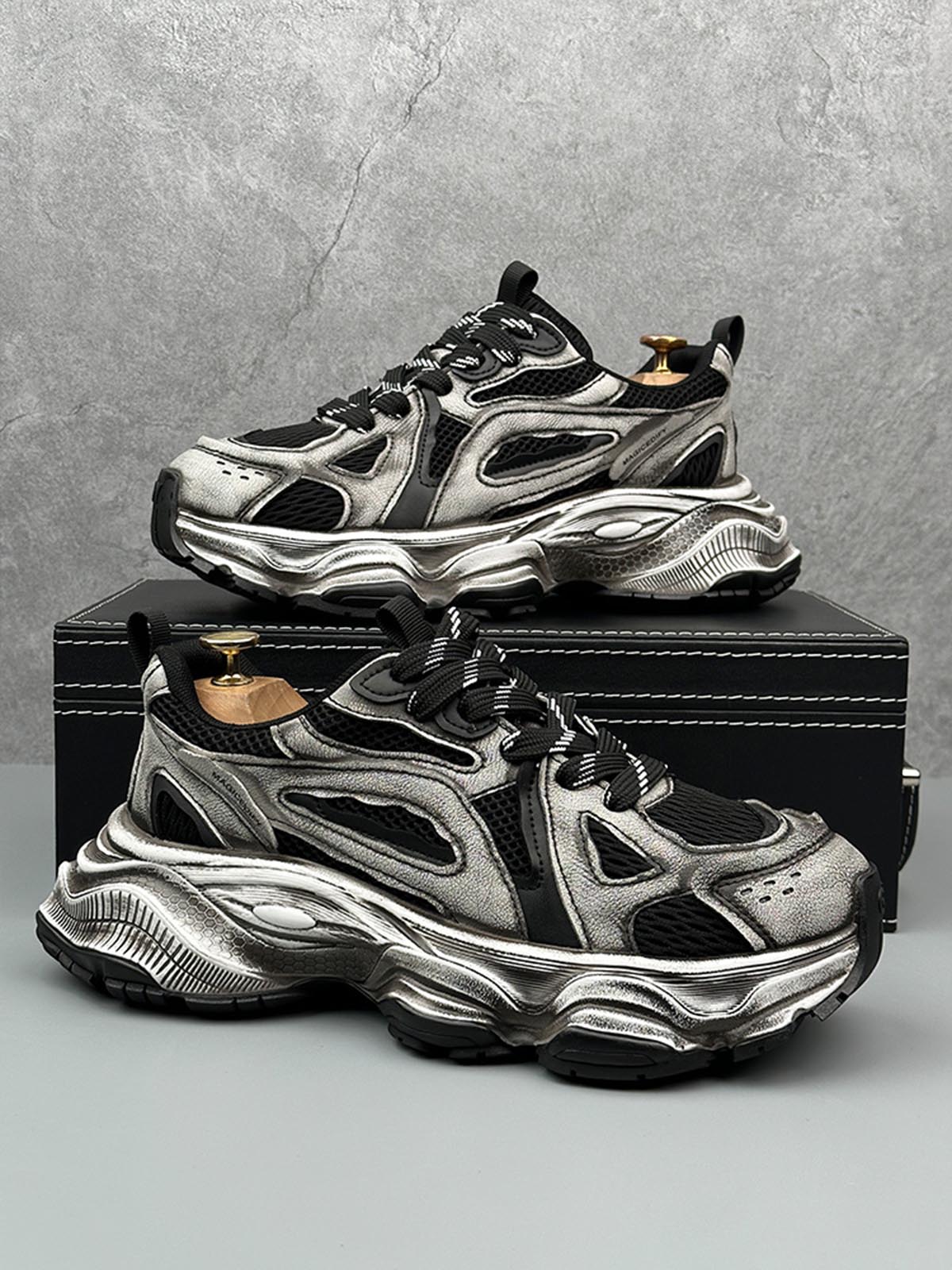 Chunky Sole Breathable Running Sneakers 