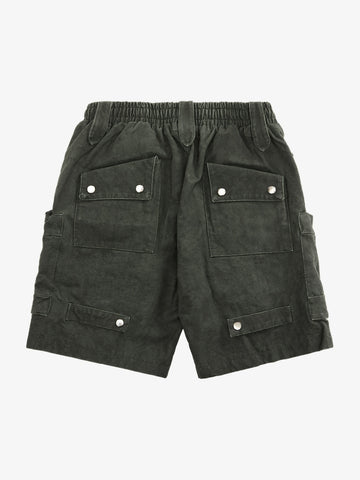 Heavy Tie Dye Multi Pockets Washed Shorts - 2088 