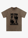 Original Street Protrait Graphic Print T-Shirt 