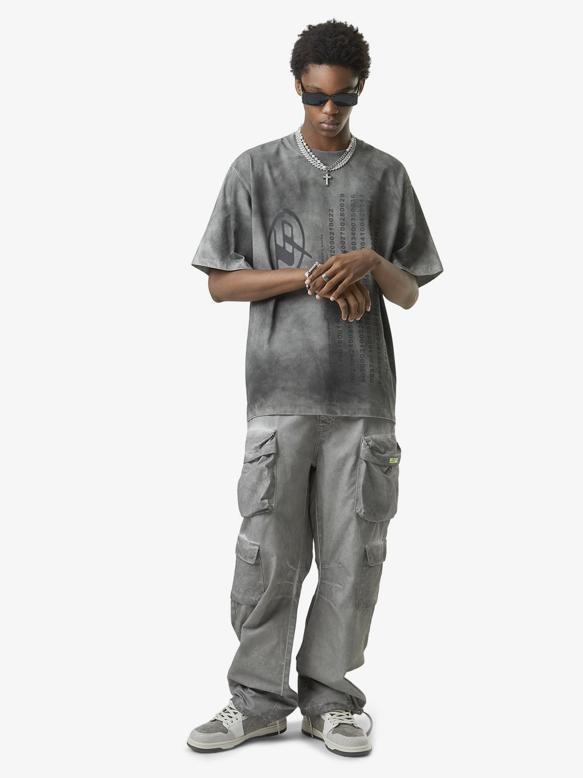 Thesupermade Vintage Wasteland Style Multi Pocket Work Pants 