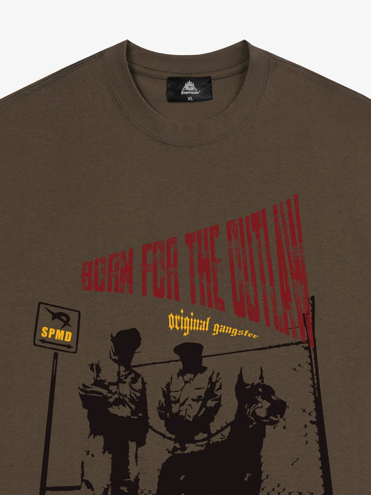 Original “Born for the Outlaw” Graphic Print T-Shirt 