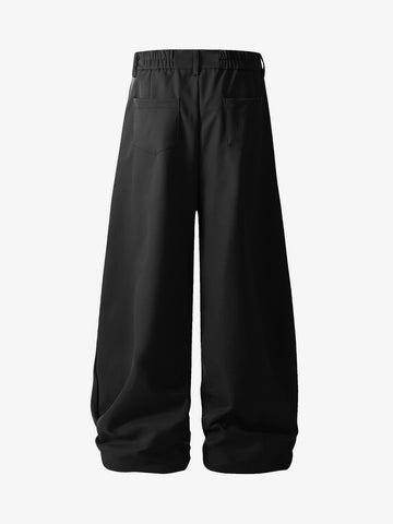 Elastic Waistband Barrel Pants - 2425 