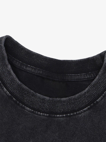 Thesupermade Hip Hop Washed Vintage Do-over T-shirt 