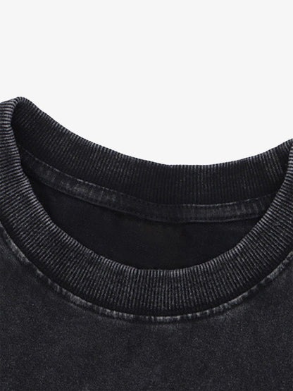 Thesupermade Hip Hop Washed Vintage Do-over T-shirt 