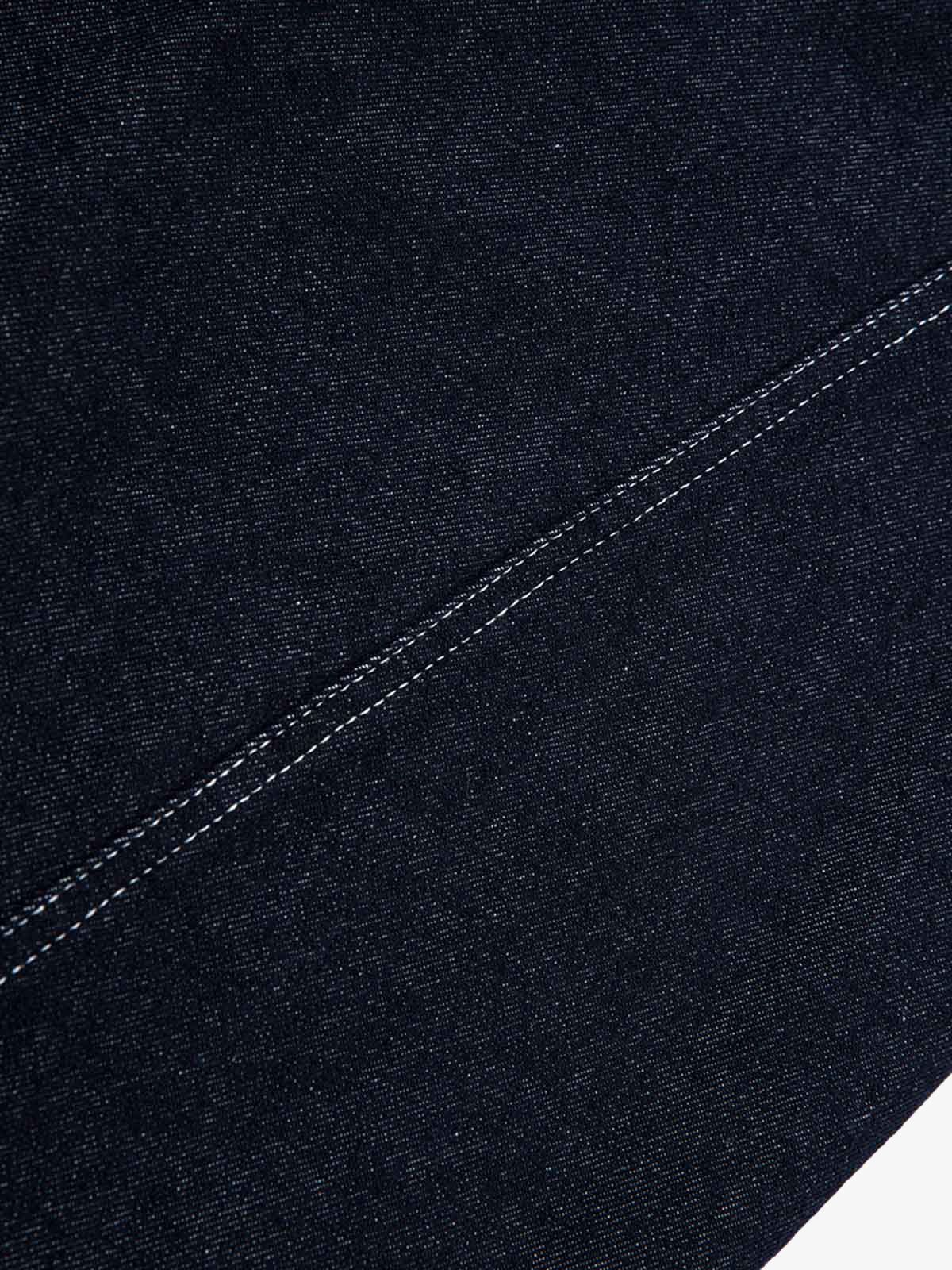 Deconstructed Contrast Stitching Barrel Jeans - 2326 