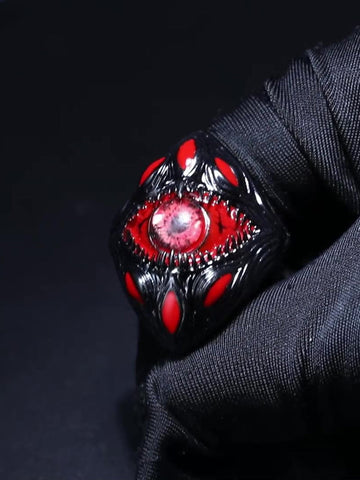 Dark Style Red Eye Copper Ring 
