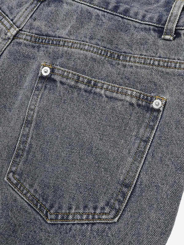 Deconstructed Patchwork Short-Sleeve Cropped Denim Set 