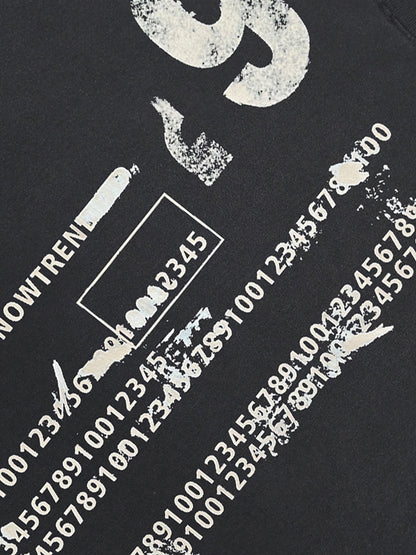 Distressed Digital Print T-shirt 
