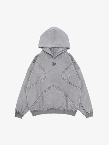 Thesupermade Washed Splicing Hoodie - 1985 