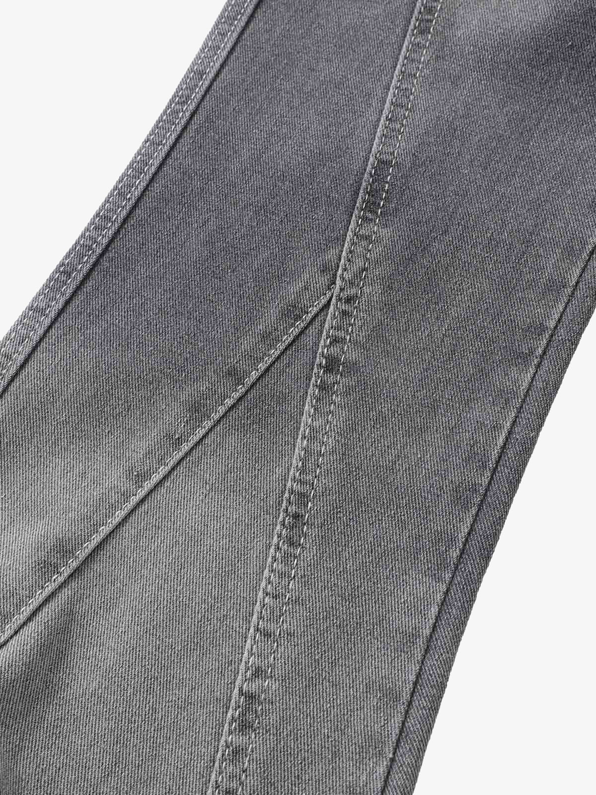 Washed Gradient Flared Jeans 