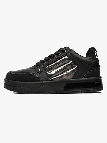 Dark Embroidered Letters Skate Shoes 